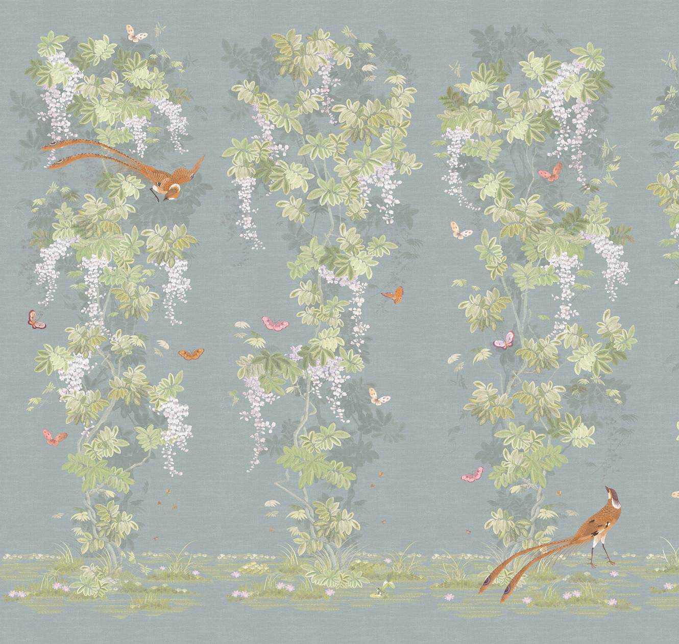 Панно Loymina Панорама Шинуазри: райский сад PNR3 018 3×1 Панно Loymina Панорама Шинуазри: райский сад PNR3 018 3×1